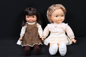 Dressed Cloth-Body Doll Assortment (Lot of 2)