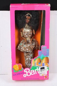 Vintage 1989 Mattel Nigerian Barbie Dolls of the World
