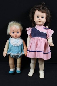 Vintage Mattel Chatty Cathy & Tiny Chatty Baby Dolls (Lot of 2)