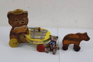 Vintage Fisher-Price Xylophone, Wooden Horse & Teddy Bear Mixed Lot