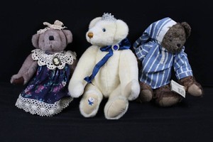 Teddy Bear Mixed Lot - Ganz Willy & 2 Others (Lot of 3)