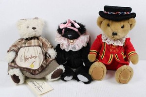 Harrods, Douglas & Hershey-Themed Plush Bears Mixed Lot (Lot of 3)