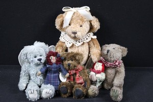 Ganz Buffy, Boyds Bears & Assorted Teddy Bears Mixed Lot of 6