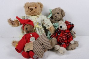 Vintage Boyds, Ganz & Merrythought Teddy Bear Mixed Lot of 4