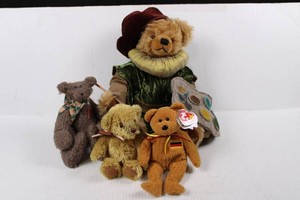 Teddy Bear Collection With Ty Beanie Baby (4pc)
