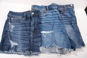 American Eagle Distressed Denim Shorts - Sizes 12 & 16 (Lot of 3)