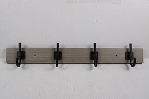 4-Hook Wall-Mounted Coat Rack 27L