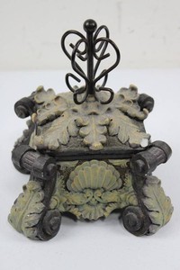 Ornate Santos Designs Floral Relief Trinket Box