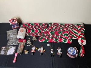 Christmas Decorations - Crochet, Ornaments & Holiday Decor Mixed Lot