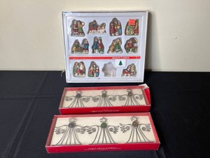 Christmas Ornaments & Angel Photo Holders Mixed Lot