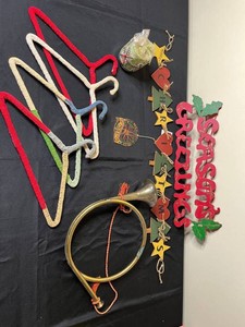 Christmas Decorations - Merry Christmas Sign, Garland & Holiday Accents