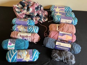 Yarn Craft Supplies - Caron Dazzleaire, Wintuk & Jiffy Mixed Lot