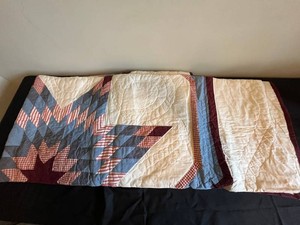 Patchwork Quilt - Company Home Queen Star Quilt In Orig Pkg