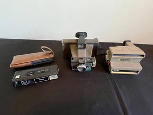 Vintage Instant Cameras - Polaroid & Vivitar Tele 703 4-Piece Mixed Lot