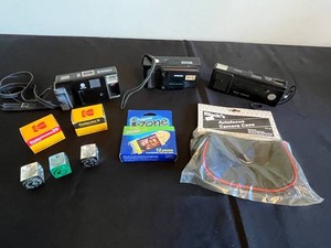 Vintage Cameras, Film & Accessories - Minolta, Chinon & Vivitar Mixed Lot