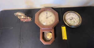 Clock Collection - Stuart Austin & Decorative Quartz Clocks (Lot of 3)