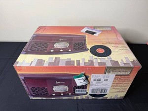 Vintage Home Stereo System - Emerson Heritage Turntable in Orig Box