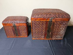 Wicker Storage Baskets - the Silk Road Collection (Lot of 2)