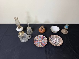VTG Decorative Tableware & Household Objects Mixed Lot - Plates, Glassware & More