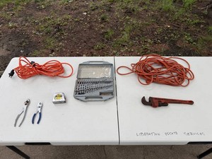 Hand Tools & Extension Cords Mixed Lot - Lufkin Tape & Drill Bits