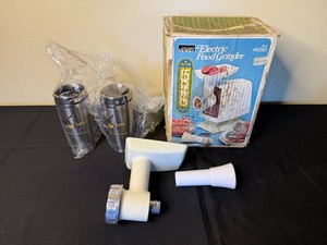 Electric Food Grinder - Vintage Montgomery Ward Mixed Lot