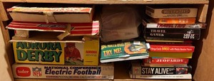 Vintage Board Games - Aurora Derby, Waterworks & Electric Football Mixed Lot