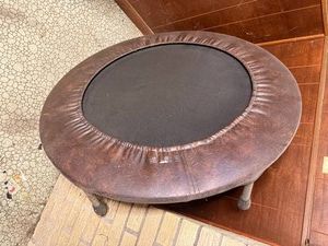 Mini Trampoline - Brown Padded Rebounder 36in