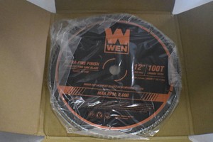 WEN BL1200 12-Inch 100-Tooth Carbide-Tipped Ultra-Fine Finish Professional Woodworking Saw Blade for Miter Saws and Table Saws