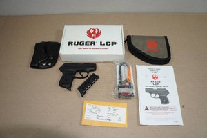 Ruger LCP .380 ACP Semi-Auto Pistol - 2 Magazines, and Leather Formed Holster