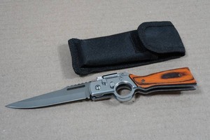 Rifle Shaped Flip Knife with Spotlight