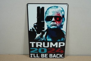 Novelty Metal Sign - Trump 2024
