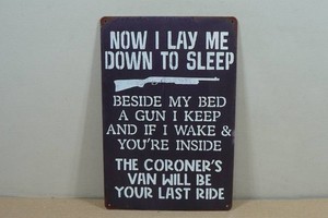 Vintage Style Metal Sign - Now I Lay Me Down To Sleep