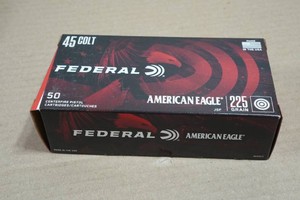 50 Federal American Eagle .45 Colt 225 Gr JSP Ammo
