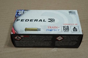 50 Federal Train and Protect .38 Spl 158 Gr VHP Ammo