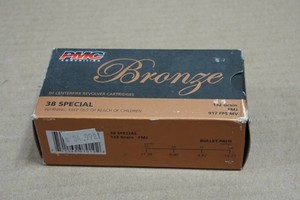 50 PMC Bronze .38 Spl 132 Gr FMJ Ammo