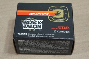 20 Winchester Black Talon .357 Magnum 180 Gr SXT Ammo