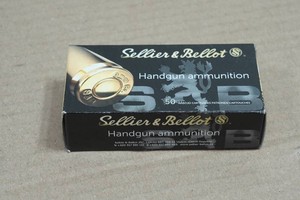 50 Sellier & Bellot 9mm Browning.380 Auto 92 Gr FMJ Ammo