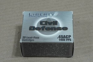 20 Liberty Civil Defense .45 ACP 78 Gr LA-CD Ammo