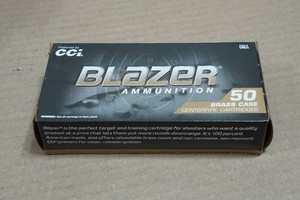 50 CCI Blazer Brass 9mm 124 Gr FMJ Ammo