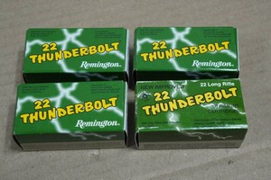 200 Remington Thunderbolt .22 LR Round Nose Ammo