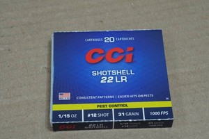20 CCI .22 LR Shotshells