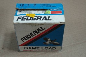 25 Federal Game Load 12 Ga 2-34 8 Shot Shotshells
