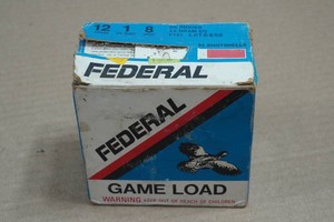 25 Federal Game Load 12 Ga 2-34 8 Shot Shotshells