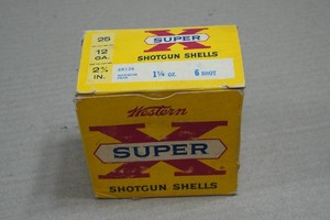 25 Winchester Super-X 12 a 2-34 6 Shot Shotshells