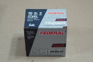 25 Federal 10 Ga 3-12 Magnum Steel 2 Shot Shotshells