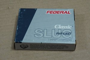 5 Federal Classic 10 Ga 3-12 Magnum Rifled HP Slugs