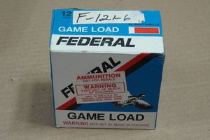 25 Federal Game Load 12 Ga 2-34 6 Shot Shotshells