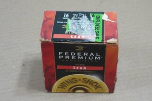 25 Federal Wing-Shok 16 Ga 2-34 Lead 6 Shot Shotshells