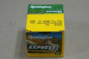 25 Remington Express .410 Bore 3 7.5 Shot Shotshells