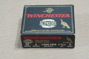 10 Winchester Supreme Turkey 20 Ga 3 5 Shot Shotshells